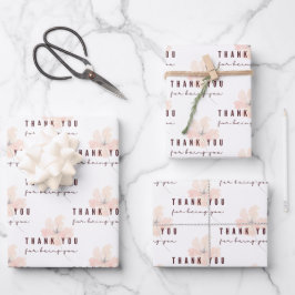 Bedankt dat je papieren bladen hebt samengevoegd inpakpapier vel