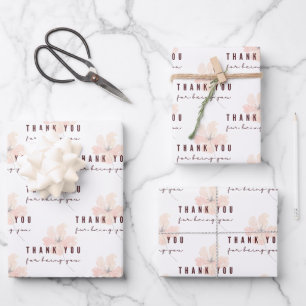 Bedankt dat je papieren bladen hebt samengevoegd inpakpapier vel