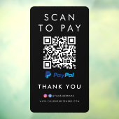 Bedankt dat je PayPal Modern Scan hebt gedaan om Q Raamsticker (Vel 3)