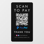 Bedankt dat je PayPal Modern Scan hebt gedaan om Q Raamsticker (Vel)