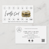 *~* Bedankt dat je QR Lube Car Wash LOGO Auto belo Klantenkaartje (Voorkant / Achterkant)