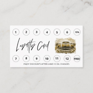 *~* Bedankt dat je QR Lube Car Wash LOGO Auto belo Klantenkaartje