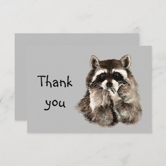 Bedankt dat je Raccoon Bblaast Kisses Animal Humor (Voorkant / Achterkant)