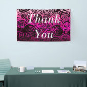 Bedankt dat je roze zwaait spandoek (Beurs)