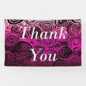 Bedankt dat je roze zwaait spandoek (Horizontaal)