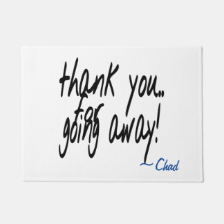 Bedankt dat je sarcastisch gepersonaliseerd bent  deurmat