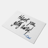 Bedankt dat je sarcastisch gepersonaliseerd bent deurmat (Schuin)