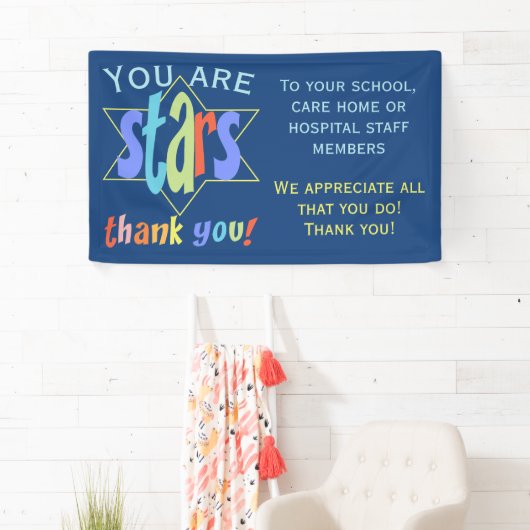 Bedankt dat je sterren waardeert spandoek (Insitu)