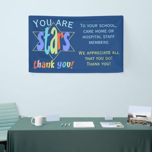 Bedankt dat je sterren waardeert spandoek (Beurs)