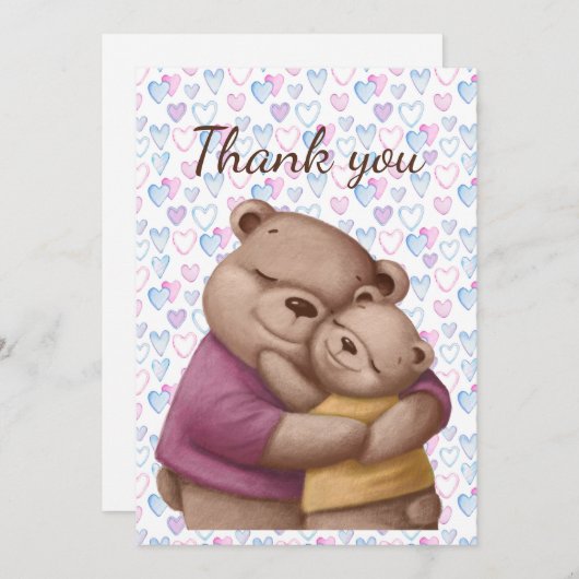 Bedankt dat je Teddy Bears hebt gesleept (Voorkant / Achterkant)