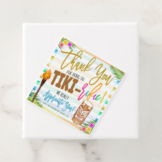 Bedankt dat je Tiki-Riffic Gift Label bent (In situ)