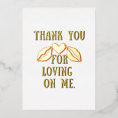 Bedankt dat je van me houdt. Collectie. Folie Feestdagenkaart (Voorkant)