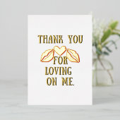 Bedankt dat je van me houdt. Collectie. Folie Feestdagenkaart (Staand Voorkant)