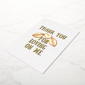 Bedankt dat je van me houdt. Collectie. Folie Feestdagenkaart (Gedraaid)