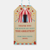 Bedankt dat je van mijn verjaardag de grootste heb cadeaulabel (Achterkant)