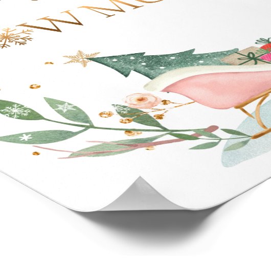 Bedankt dat je veel Sneeuwkraag hebt gemaakt, meis Poster (Hoek)