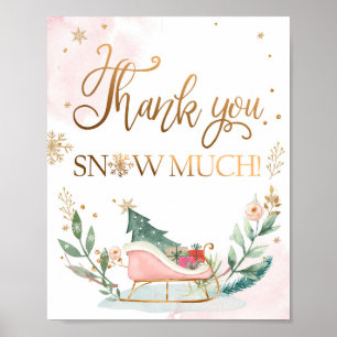 Bedankt dat je veel Sneeuwkraag hebt gemaakt, meis Poster