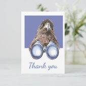 Bedankt dat je Vogel bent die de Hawk Binocles Hum (Staand voorkant)