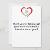 Bedankt dat je voor jezelf zorgt, kaart (Voorkant)