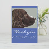 Bedankt dat je voor mijn hondenkaart hebt gezorgd (Staand voorkant)