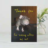 Bedankt dat je voor mijn rattenkaart zorgt (Staand voorkant)