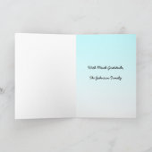 Bedankt dat je voor onze vader hebt gezorgd kaart (Binnen)