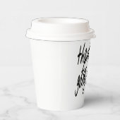 Bedankt dat je wegging papieren bekers (Rechts)