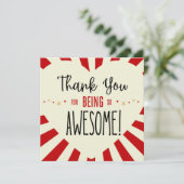 Bedankt dat je zo Geweldige bent, bedankt leraar Kaart (Staand voorkant)