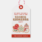 Bedankt dat je zo lief bent | Kerstkoekje GI Cadeaulabel (Voorkant)