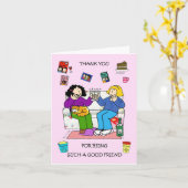 Bedankt dat je zo'n goede vriend bent kaart (Gele Bloem)