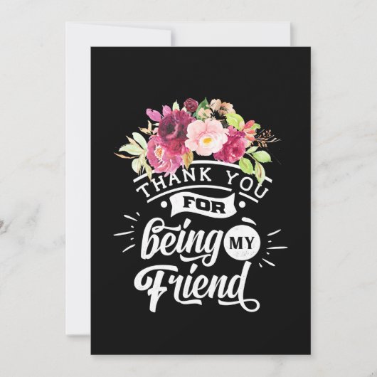 Bedankt dat jullie mijn vrienden zijn kaart (Voorkant)