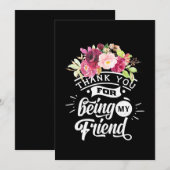 Bedankt dat jullie mijn vrienden zijn kaart (Voorkant / Achterkant)