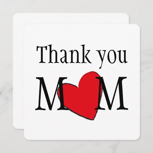 Bedankt dat mama Gepersonaliseerd (Voorkant / Achterkant)