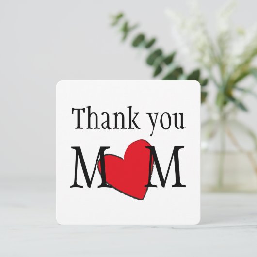 Bedankt dat mama Gepersonaliseerd (Staand voorkant)