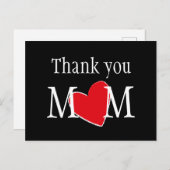 Bedankt dat mama Gepersonaliseerd Briefkaart (Voorkant / Achterkant)