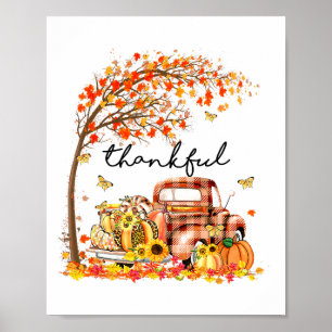 Bedankt dat Pumpkin, zonder dank, zijn Herfst Y Poster