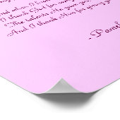 Bedankt, Daughter, dat je me een moeder hebt gemaa Poster (Hoek)