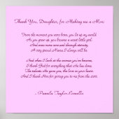 Bedankt, Daughter, dat je me een moeder hebt gemaa Poster (Voorkant)