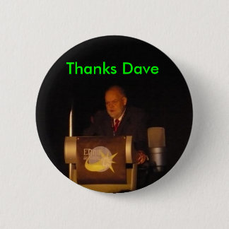 Bedankt Dave Ronde Button 5,7 Cm