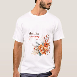 bedankt die bloemen geven t-shirt