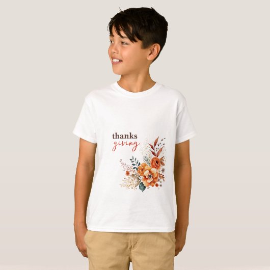 bedankt die bloemen geven t-shirt (Voorkant volledig)