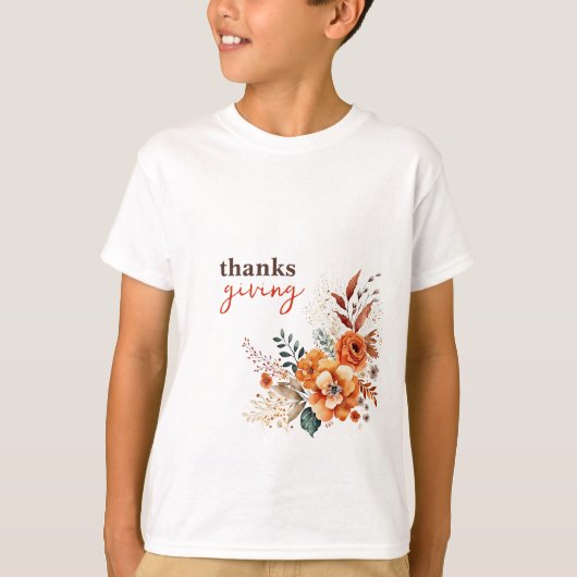 bedankt die bloemen geven t-shirt (Voorkant)