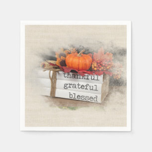 Bedankt die een jaarboekstapel geven servet