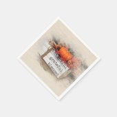 Bedankt die een jaarboekstapel geven servet (Hoek)