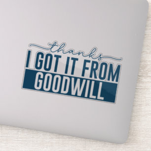 bedankt die ik kreeg van goede wil sticker