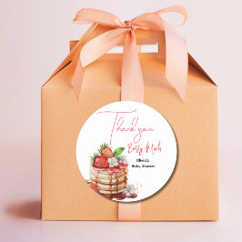 Bedankt die je veel bessen ronde sticker