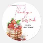 Bedankt die je veel bessen ronde sticker (Voorkant)