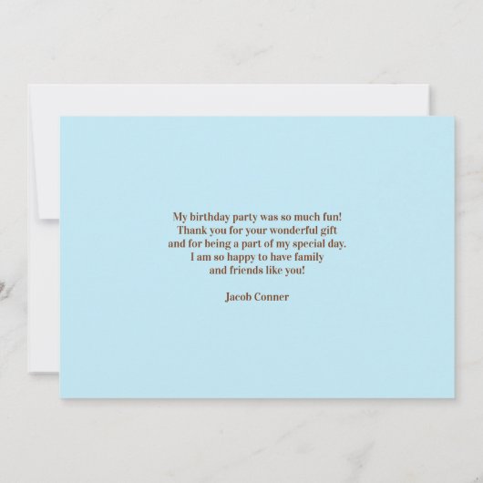 Bedankt Dieren Flat Kaart (Achterkant)