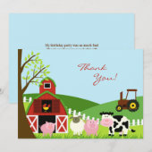 Bedankt Dieren Flat Kaart (Voorkant / Achterkant)