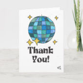 Bedankt Disco Ball 1 Kaart (Voorkant)